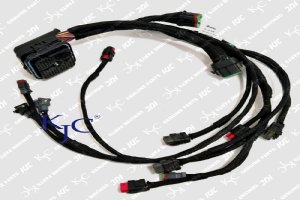 สายไฟเครื่องยนต์ E336D สำหรับ Caterpillar Cat E336D สายขุด Harnass